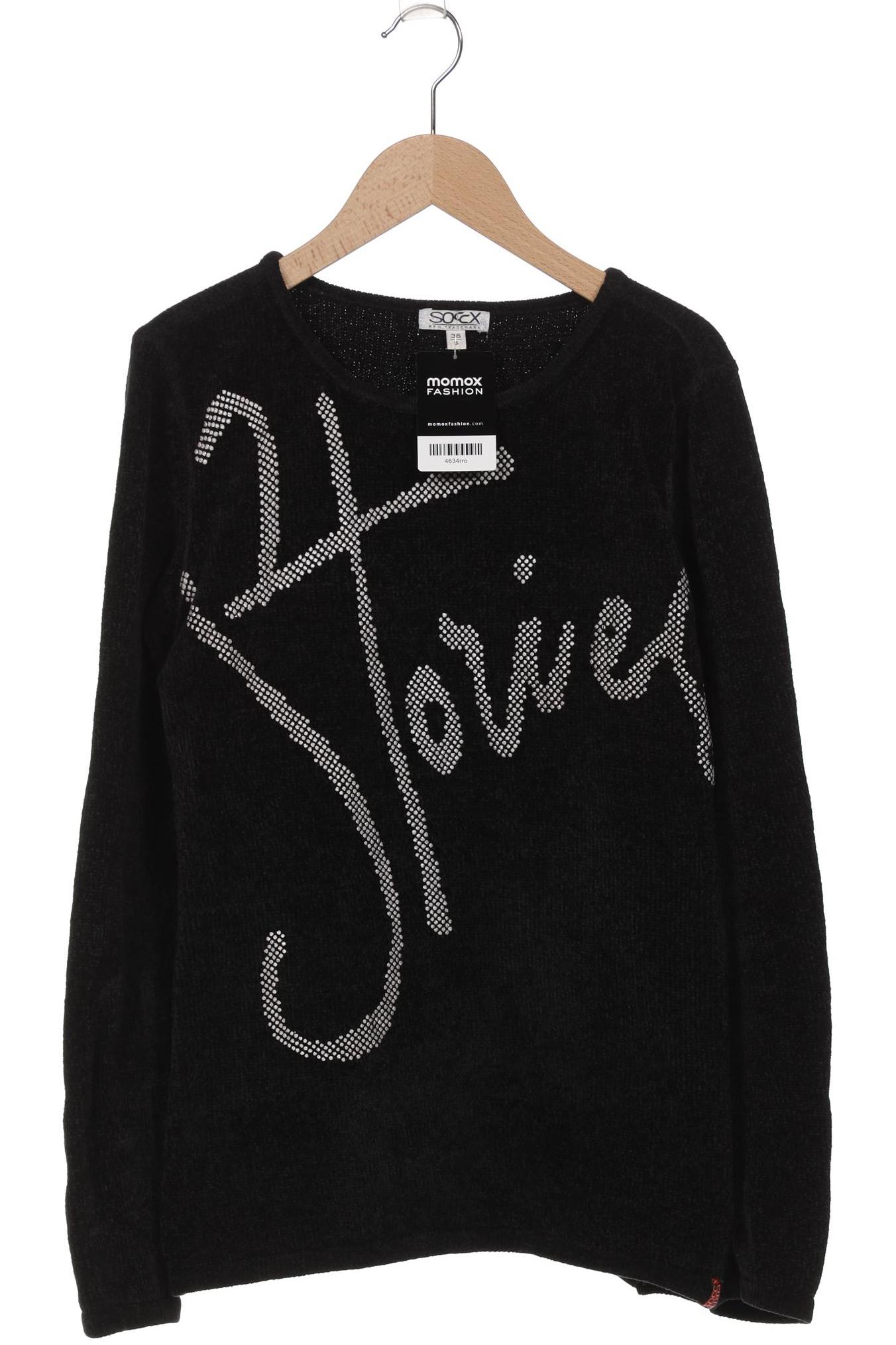 

Soccx Damen Pullover, schwarz, Gr. 36