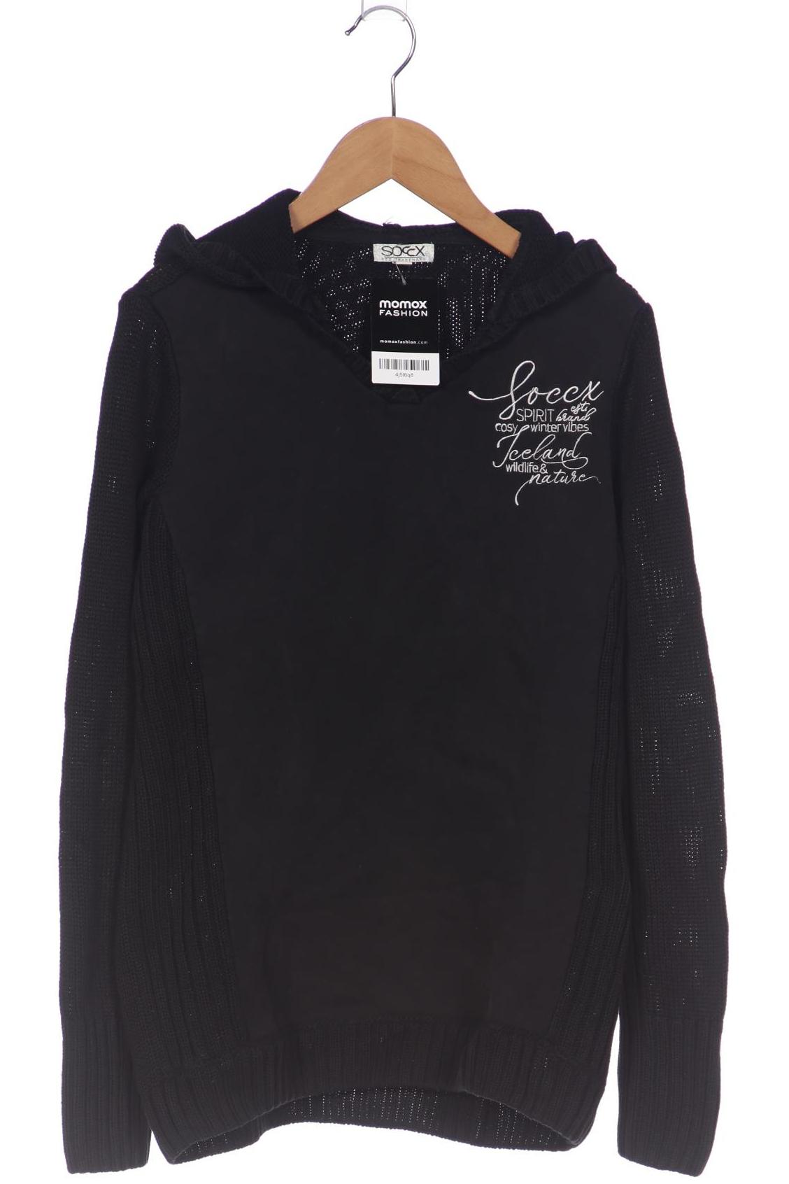 

Soccx Damen Pullover, schwarz, Gr. 38