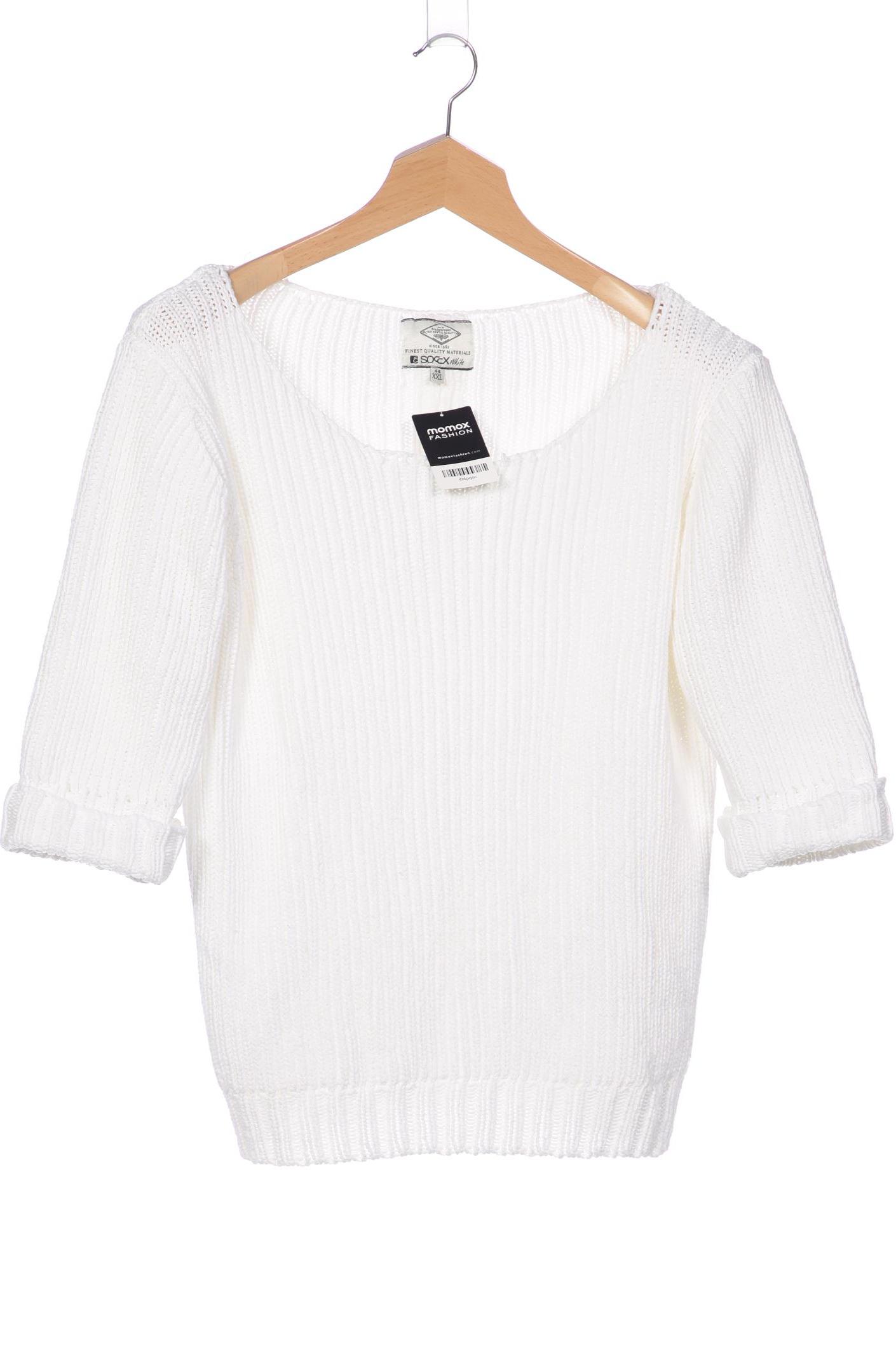 

Soccx Damen Pullover, weiß, Gr. 44