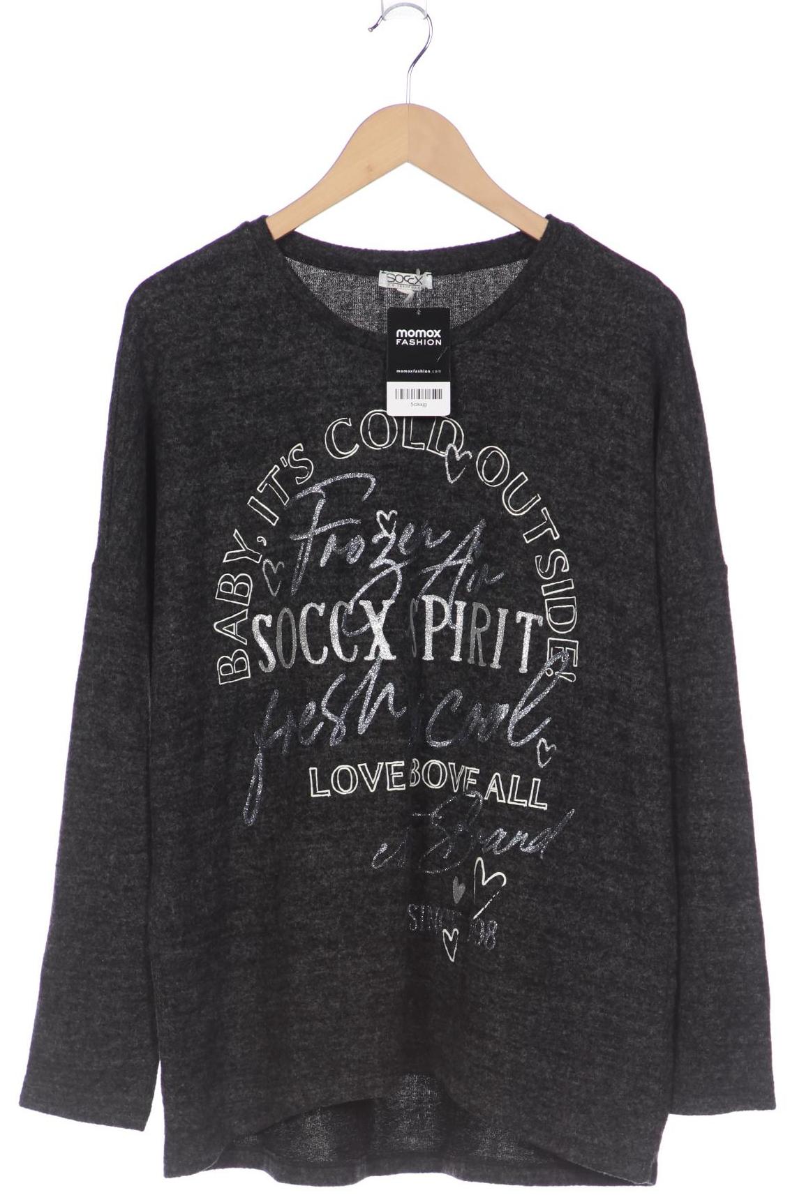 

SOCCX Damen Pullover, grau