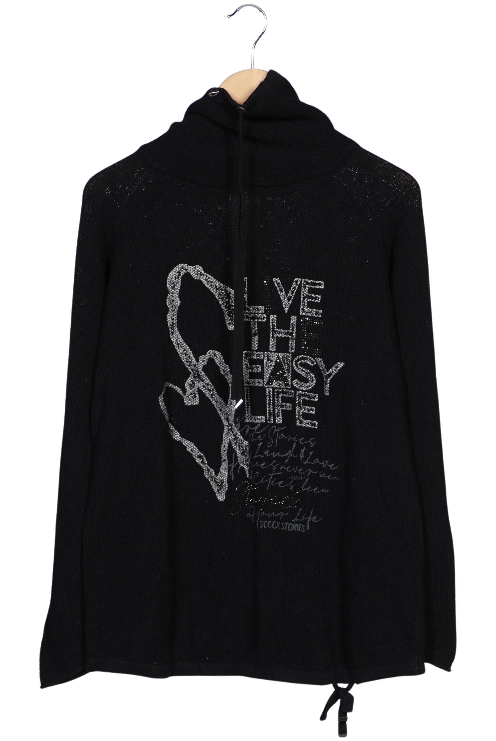 

Soccx Damen Pullover, schwarz, Gr. 42