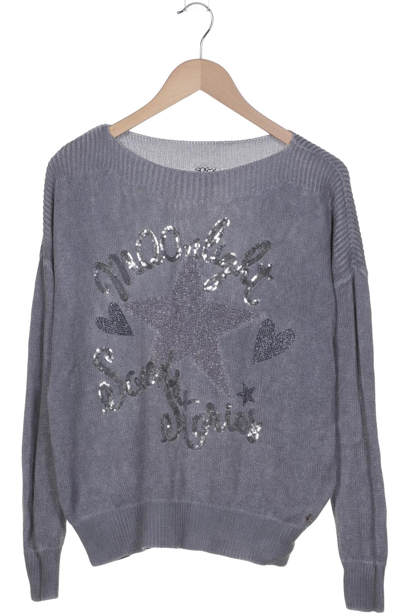 

Soccx Damen Pullover, blau, Gr. 36
