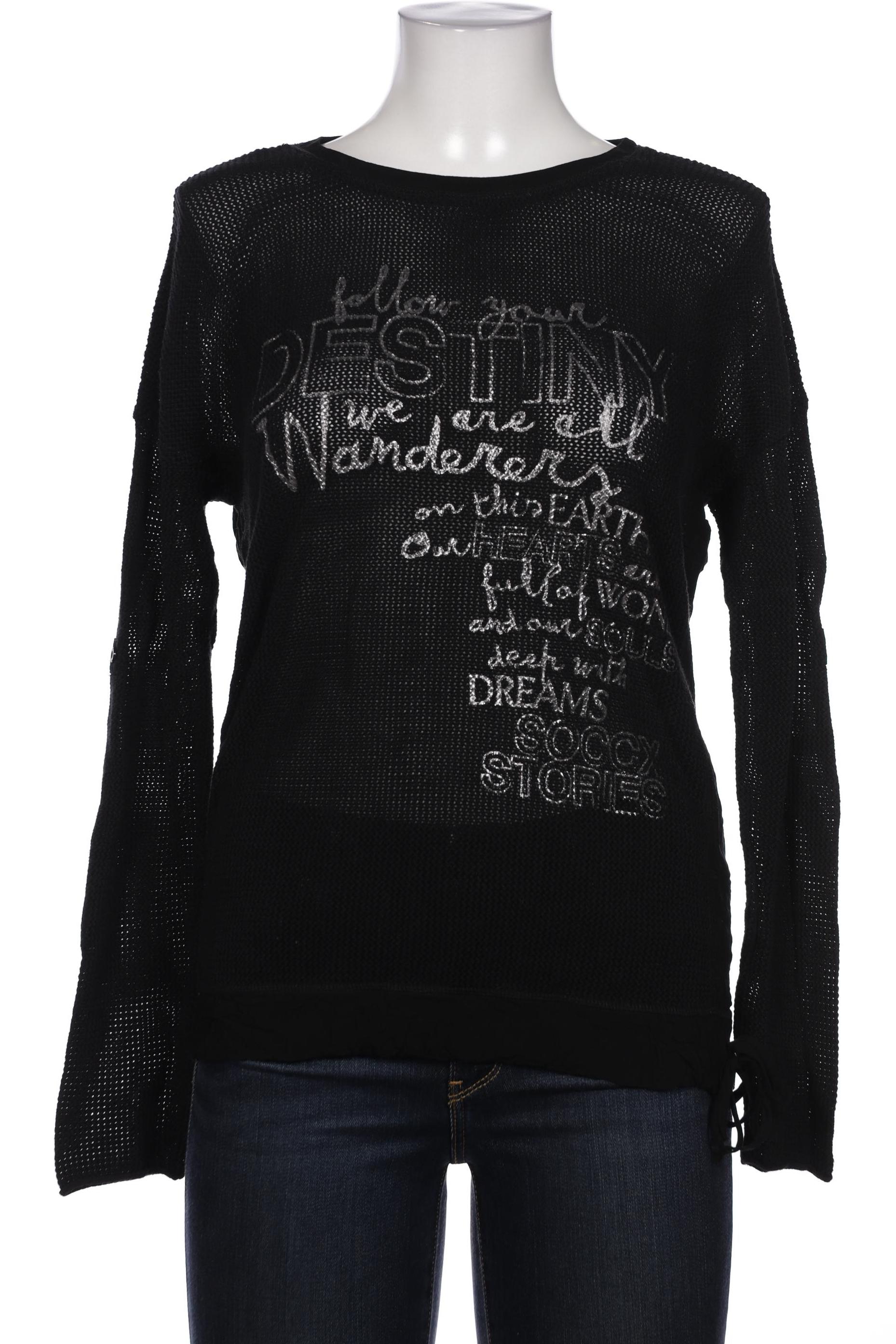 

Soccx Damen Pullover, schwarz, Gr. 38