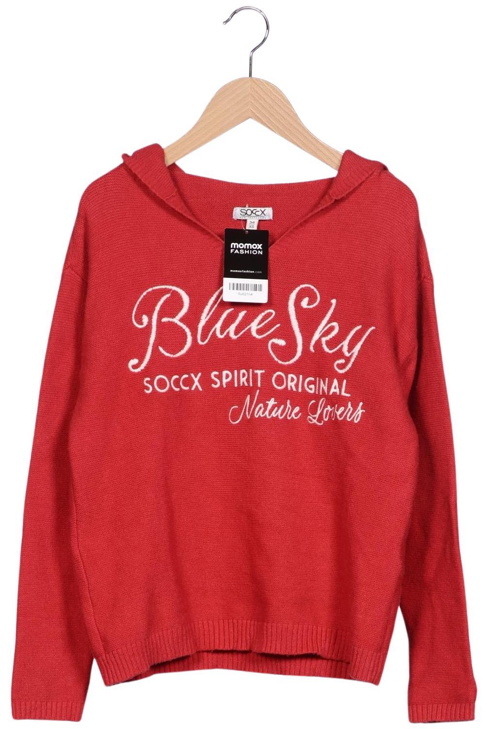 

Soccx Damen Pullover, rot, Gr. 34