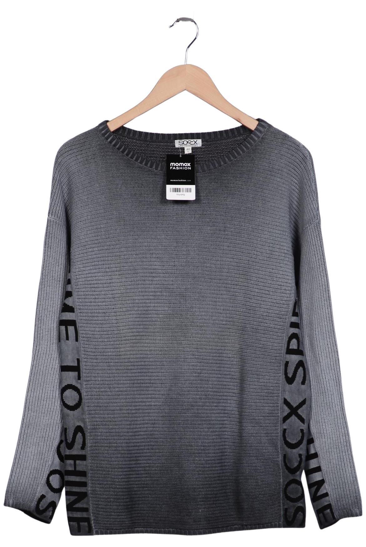 

Soccx Damen Pullover, grau, Gr. 40