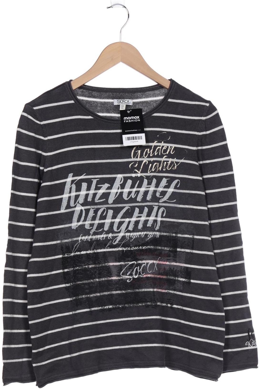 

Soccx Damen Pullover, grau, Gr. 42