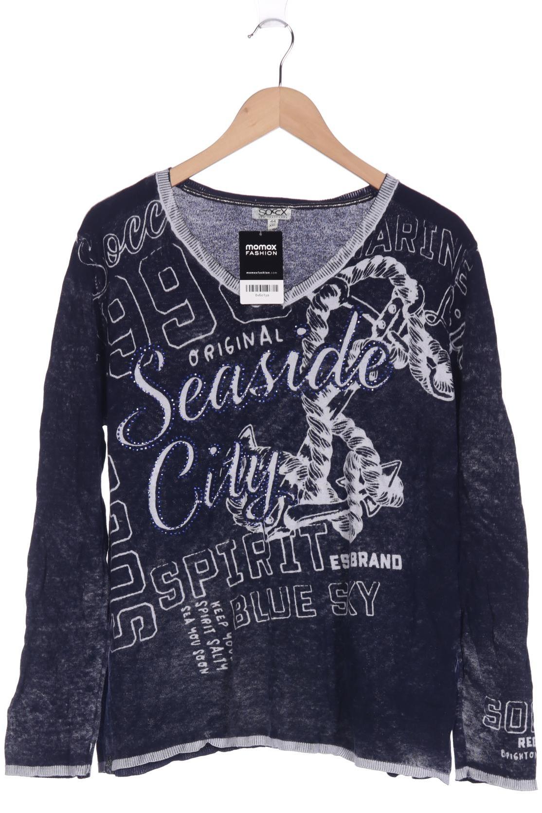

Soccx Damen Pullover, marineblau, Gr. 44