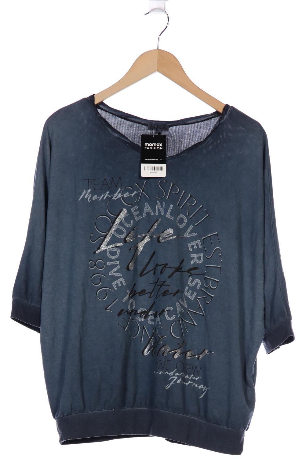 

Soccx Damen Pullover, blau, Gr. 40