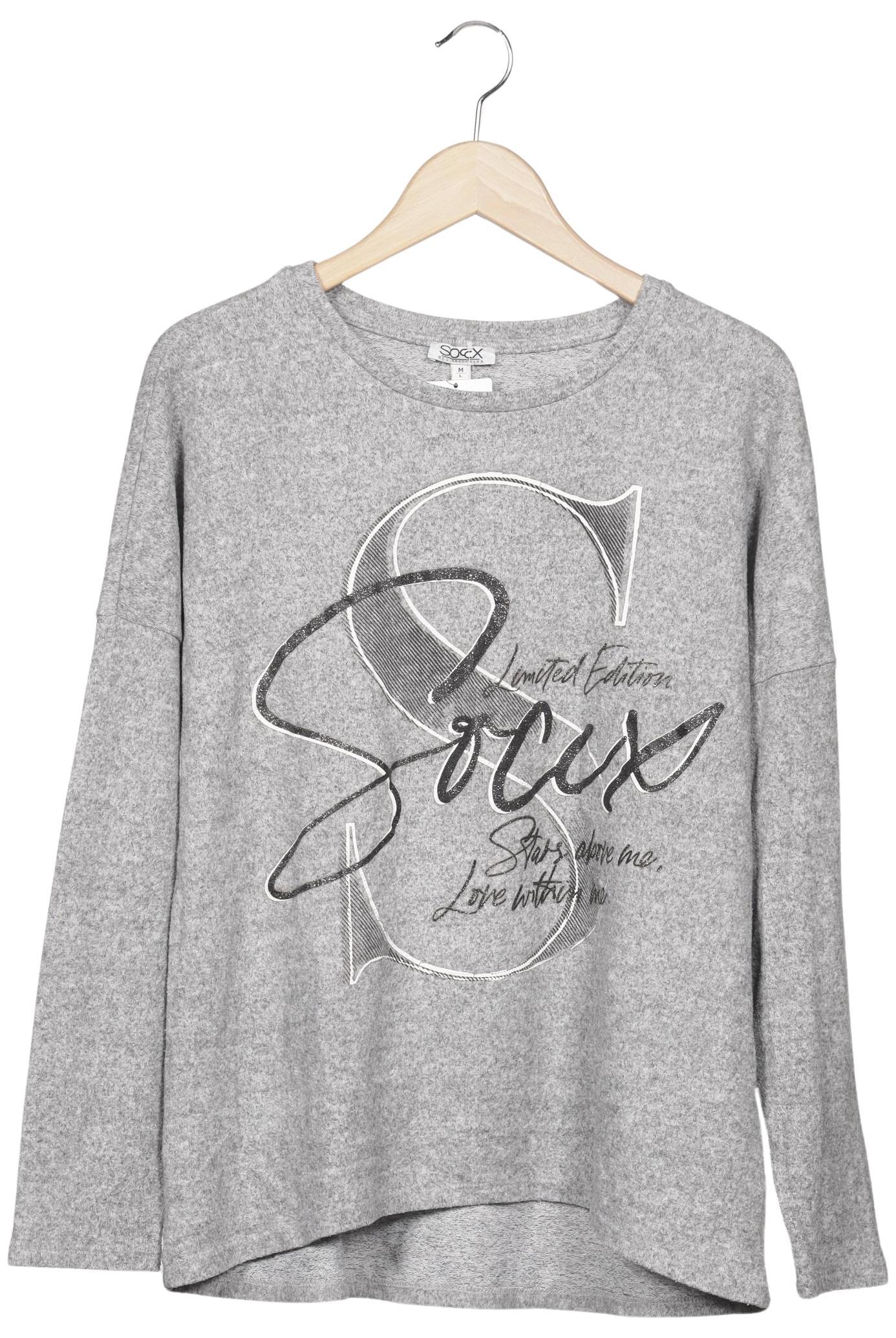 

Soccx Damen Pullover, grau, Gr. 38