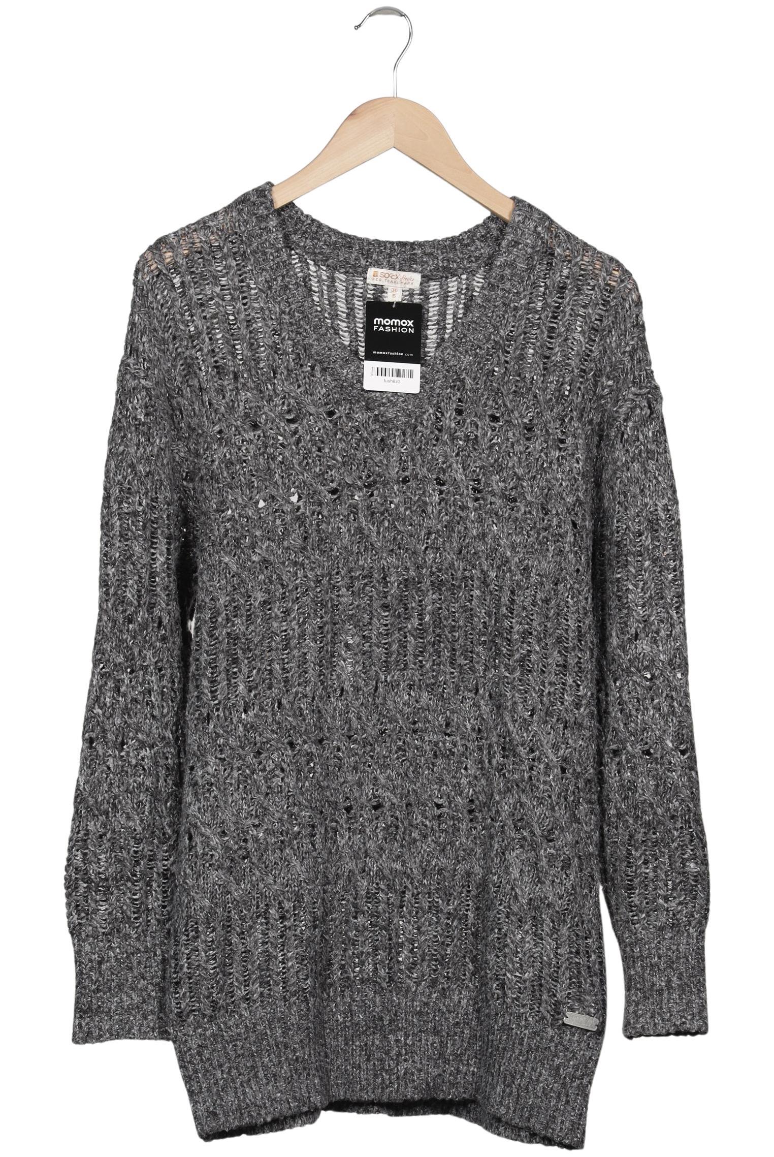 

Soccx Damen Pullover, grau, Gr. 36