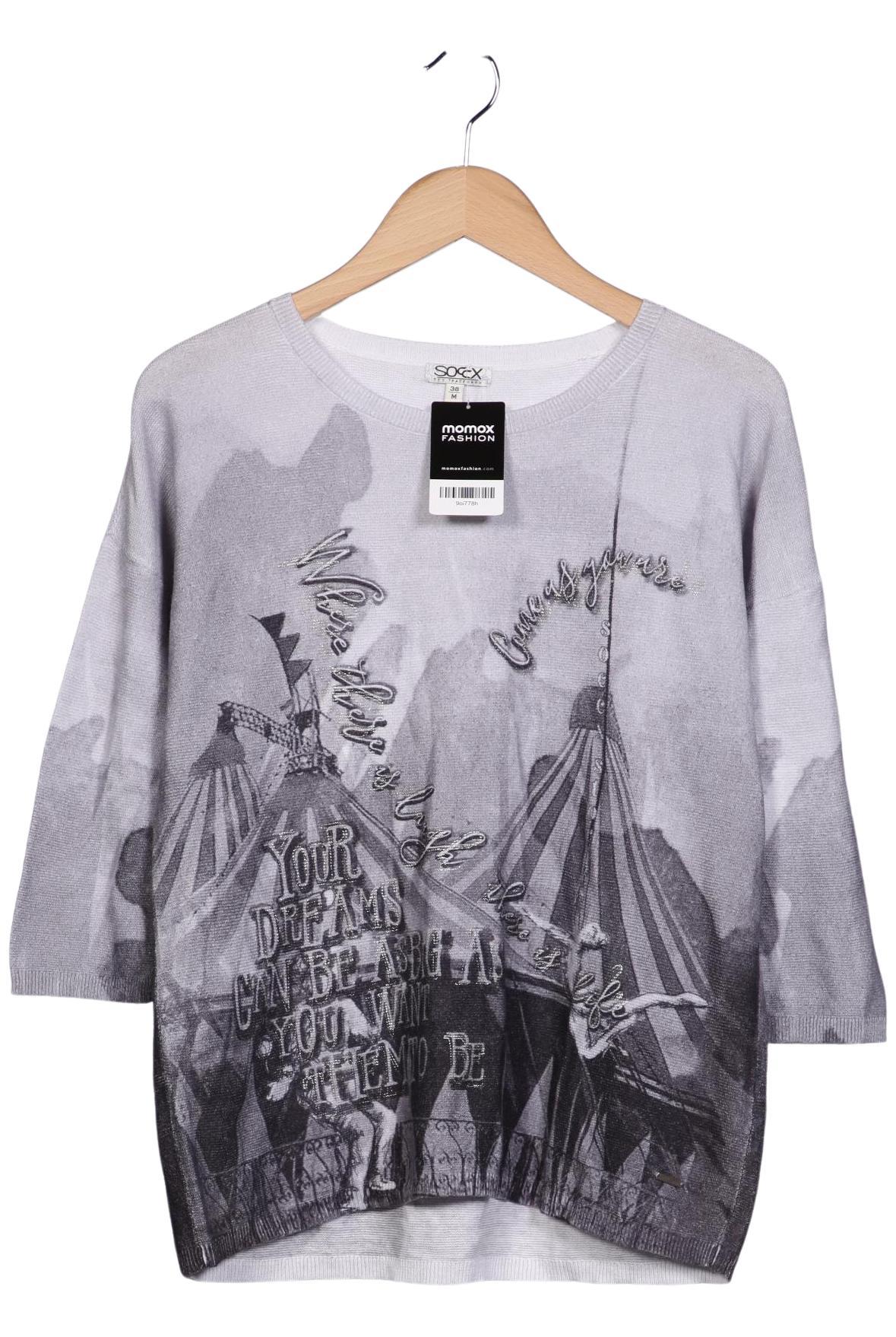 

Soccx Damen Pullover, grau, Gr. 38