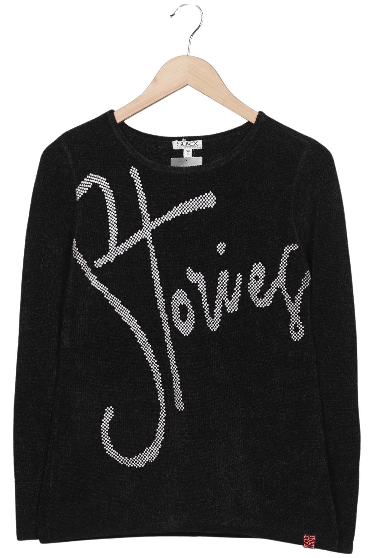 

Soccx Damen Pullover, schwarz, Gr. 36