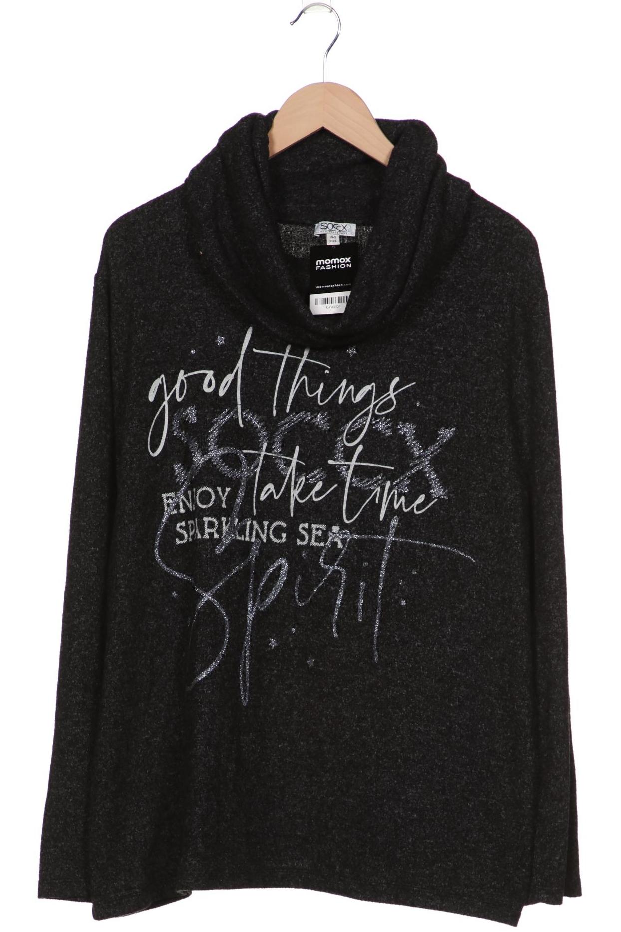

SOCCX Damen Pullover, grau