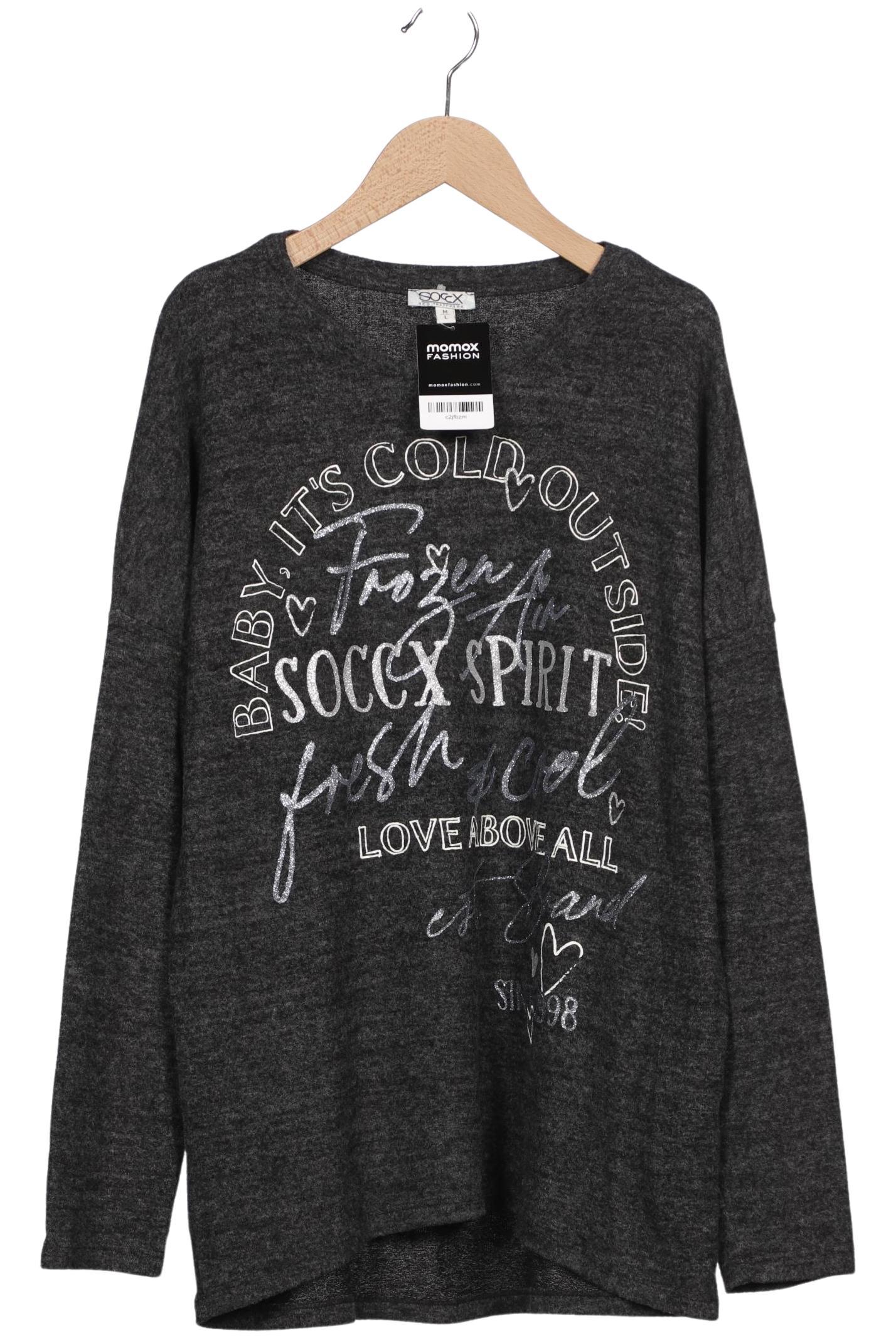 

Soccx Damen Pullover, grau, Gr. 38