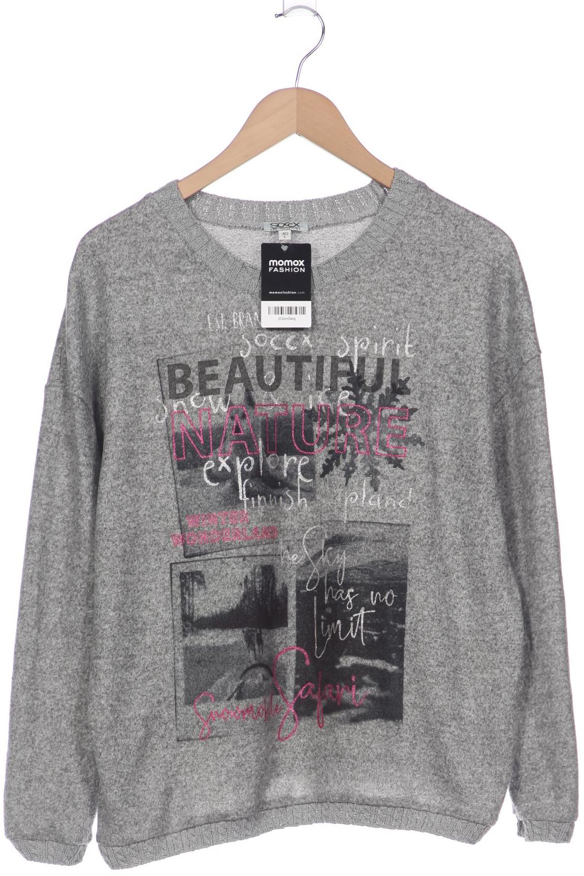 

Soccx Damen Pullover, grau, Gr. 40