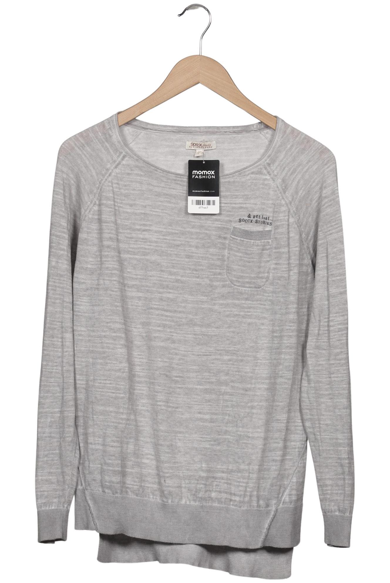 

Soccx Damen Pullover, grau, Gr. 40