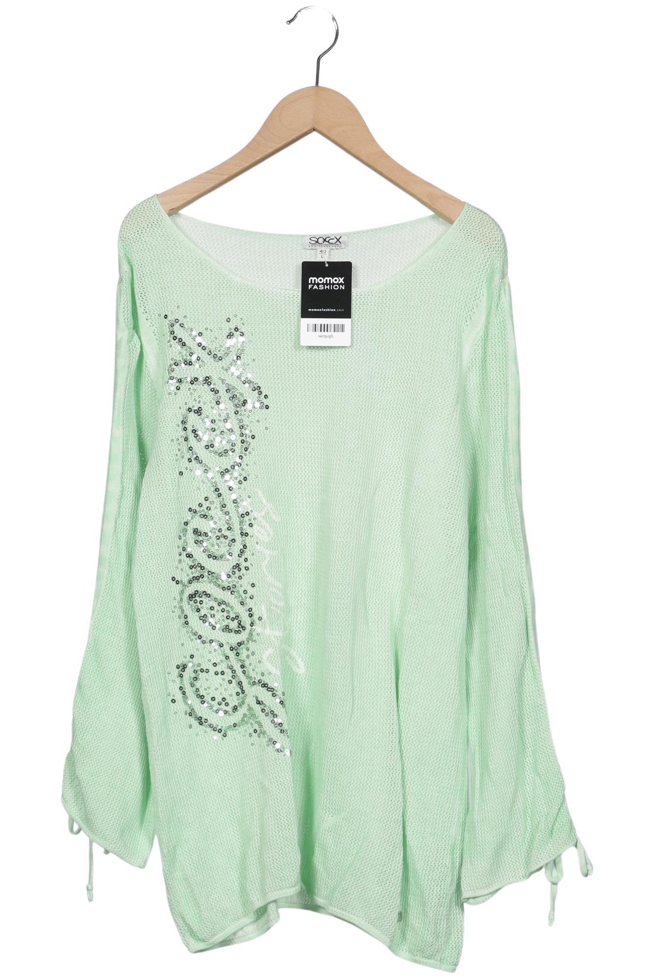 

Soccx Damen Pullover, hellgrün, Gr. 40