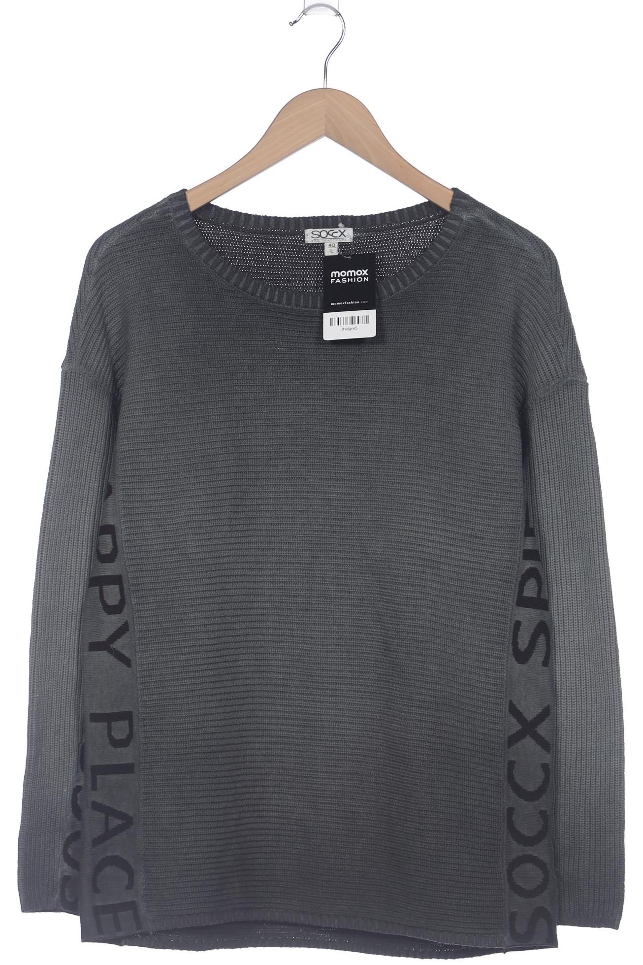 

Soccx Damen Pullover, grau, Gr. 40