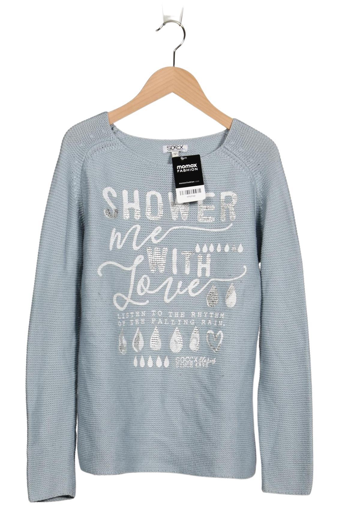 

Soccx Damen Pullover, blau, Gr. 36