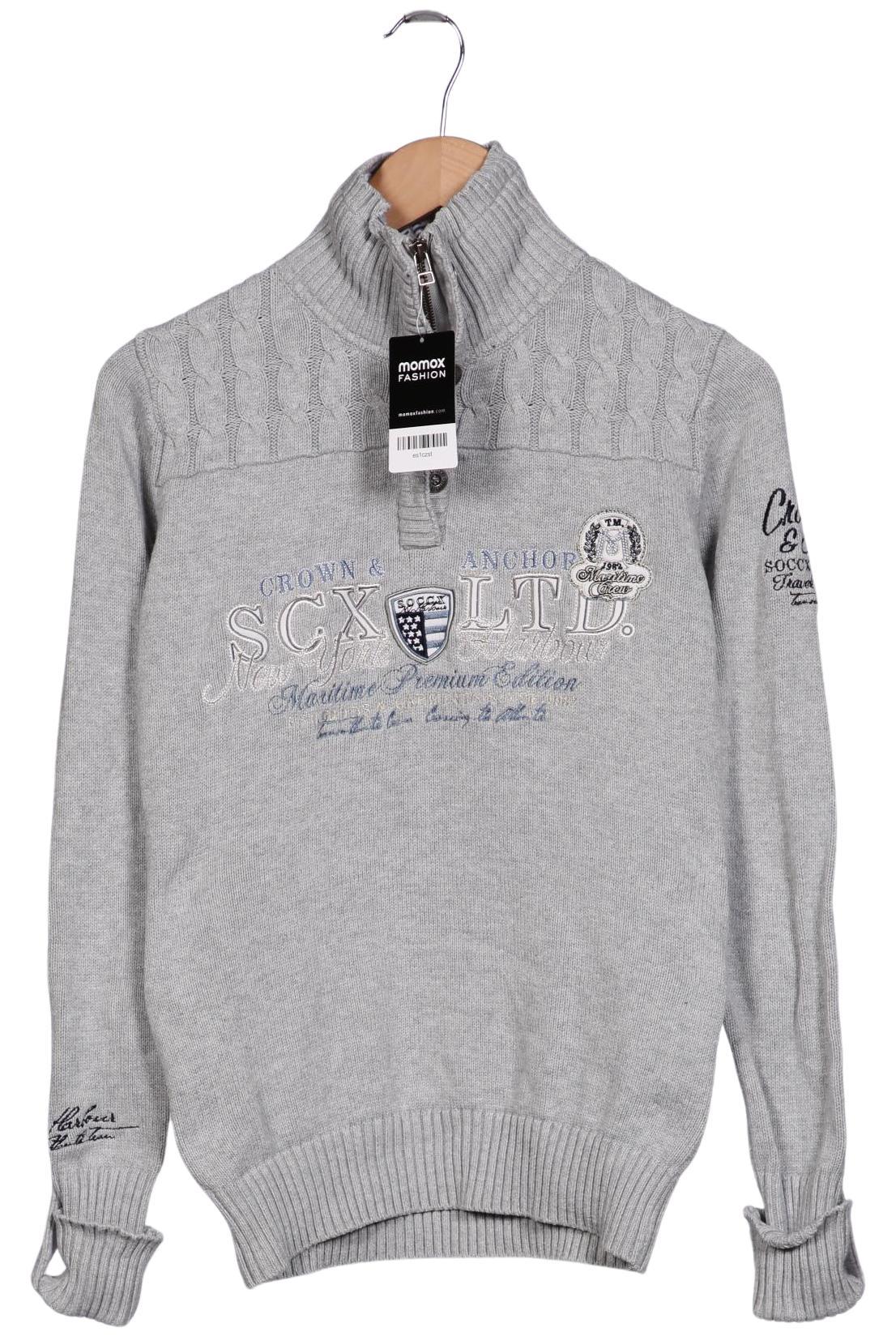 

Soccx Damen Pullover, grau, Gr. 36