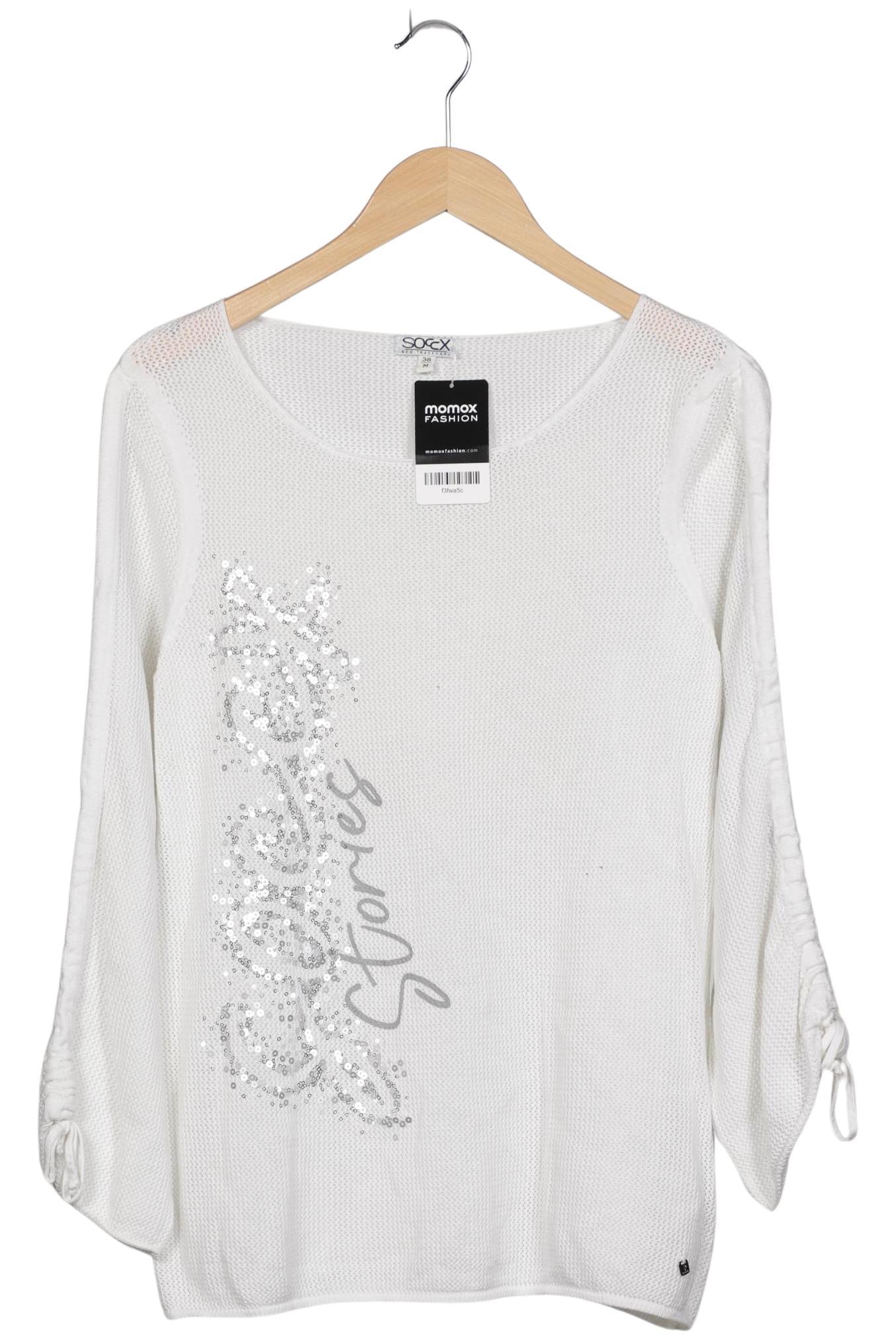 

Soccx Damen Pullover, weiß, Gr. 38