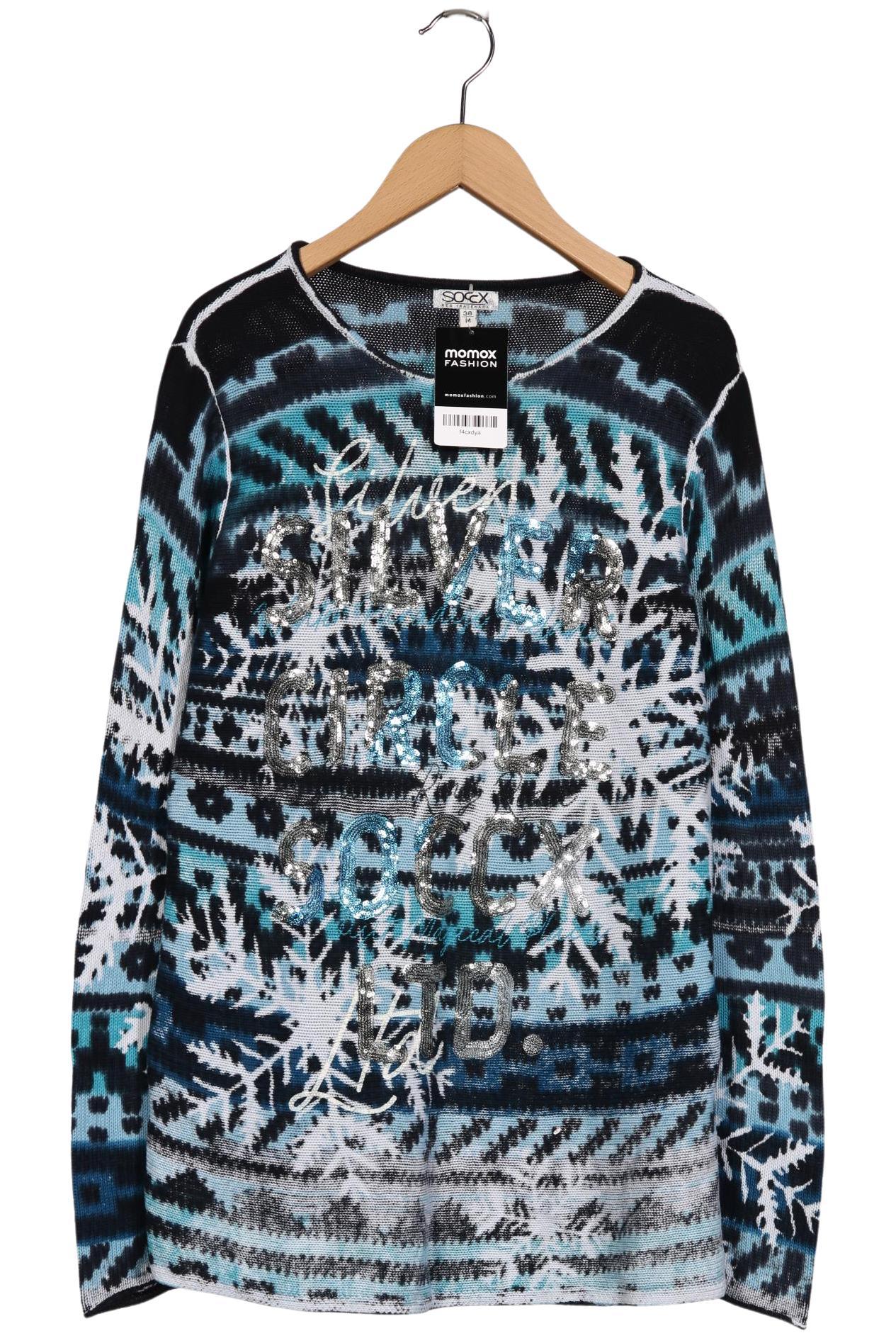 

Soccx Damen Pullover, blau, Gr. 38