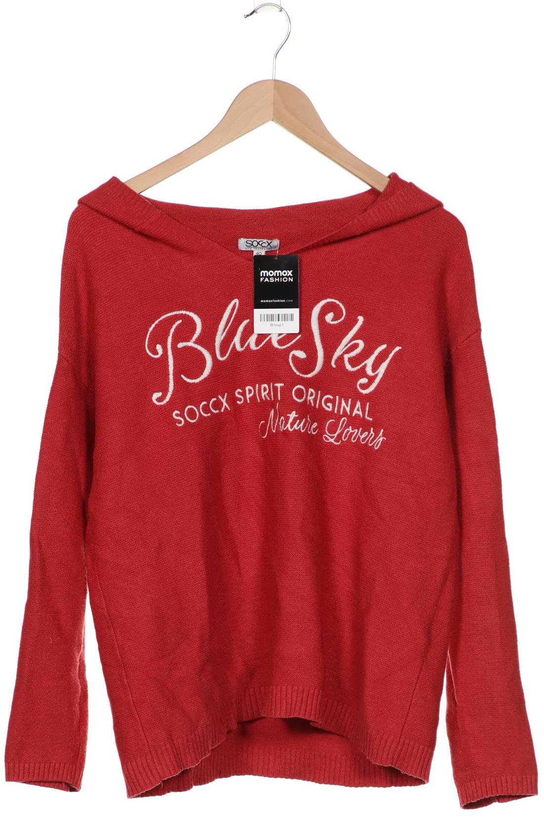 

SOCCX Damen Pullover, rot