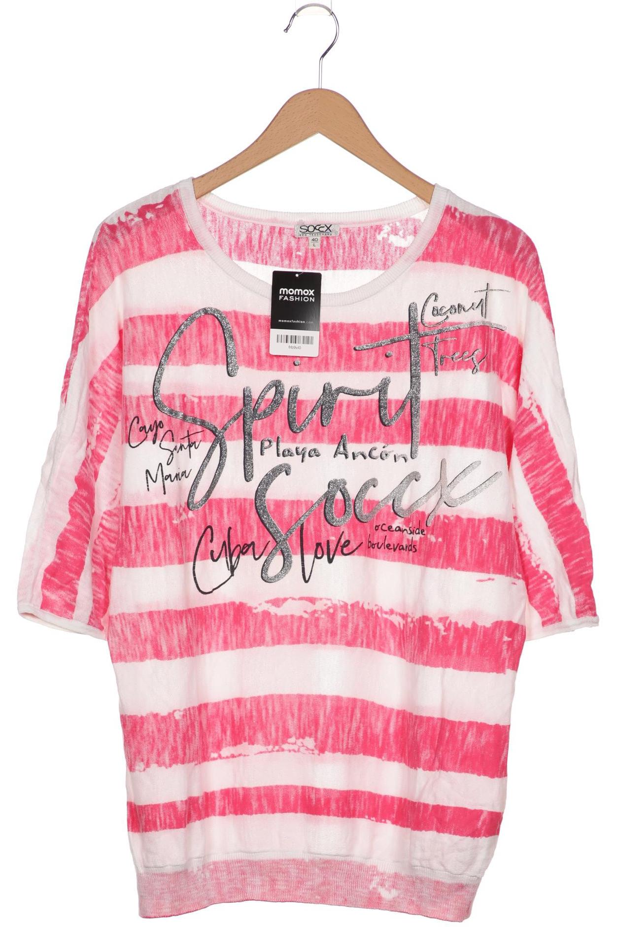 

Soccx Damen Pullover, pink, Gr. 40