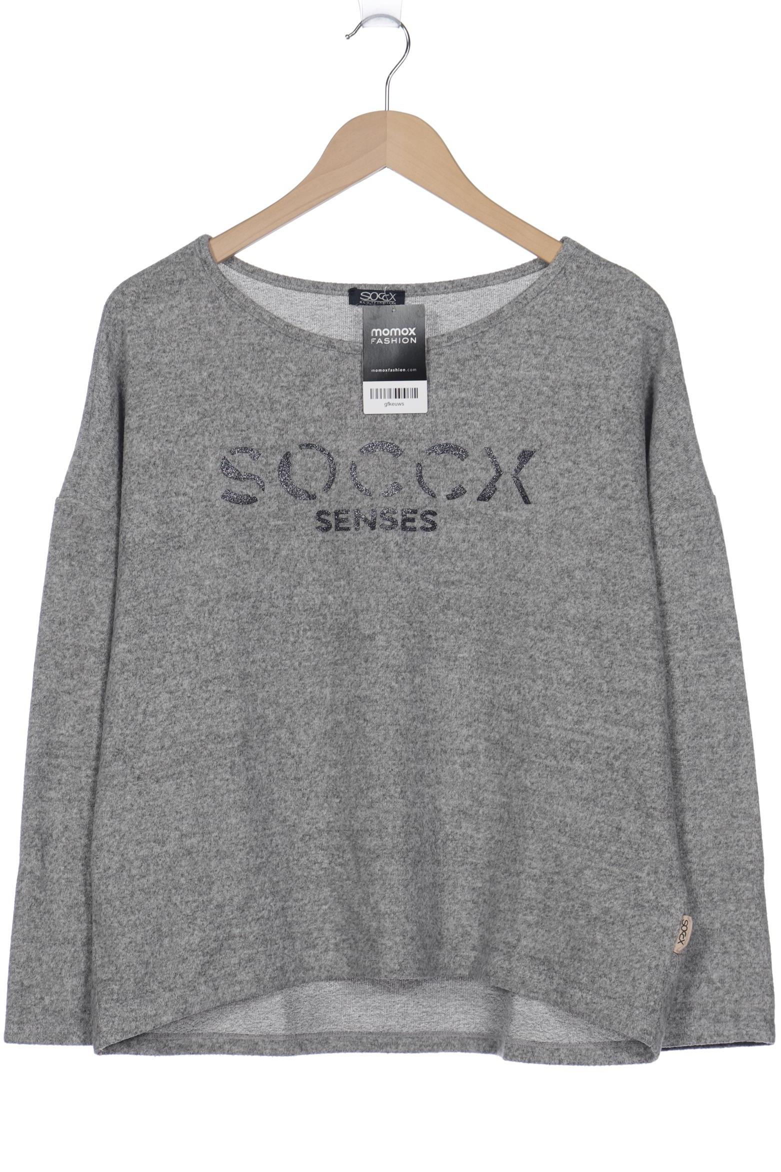 

SOCCX Damen Pullover, grau