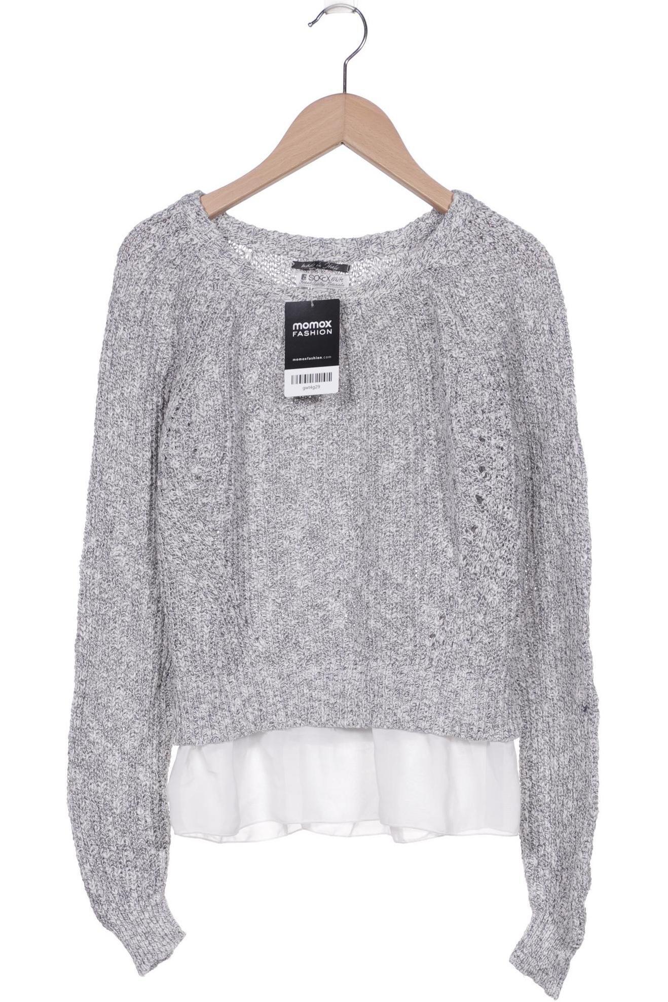 

SOCCX Damen Pullover, grau