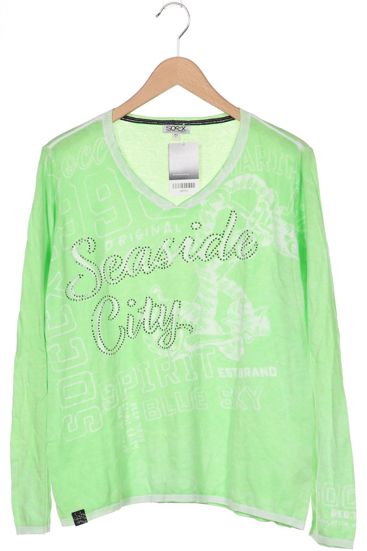 

SOCCX Damen Pullover, hellgrün