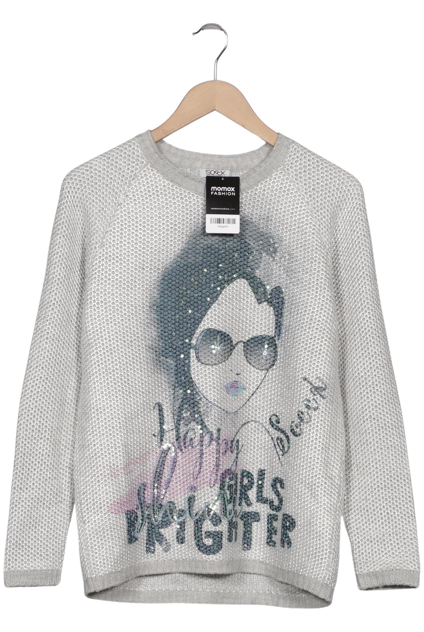 

Soccx Damen Pullover, grau, Gr. 36