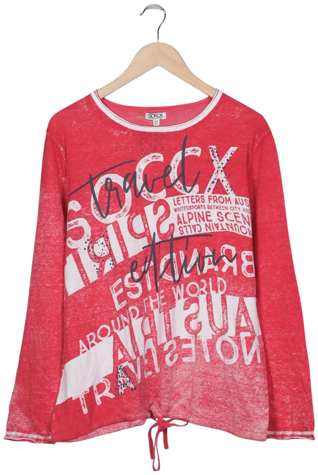 

Soccx Damen Pullover, rot, Gr. 44