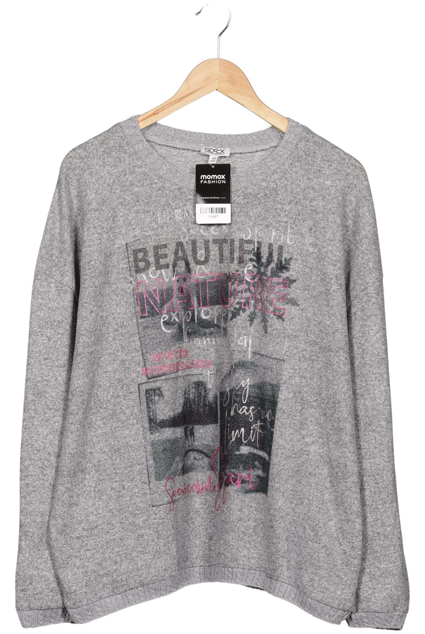 

Soccx Damen Pullover, grau, Gr. 44