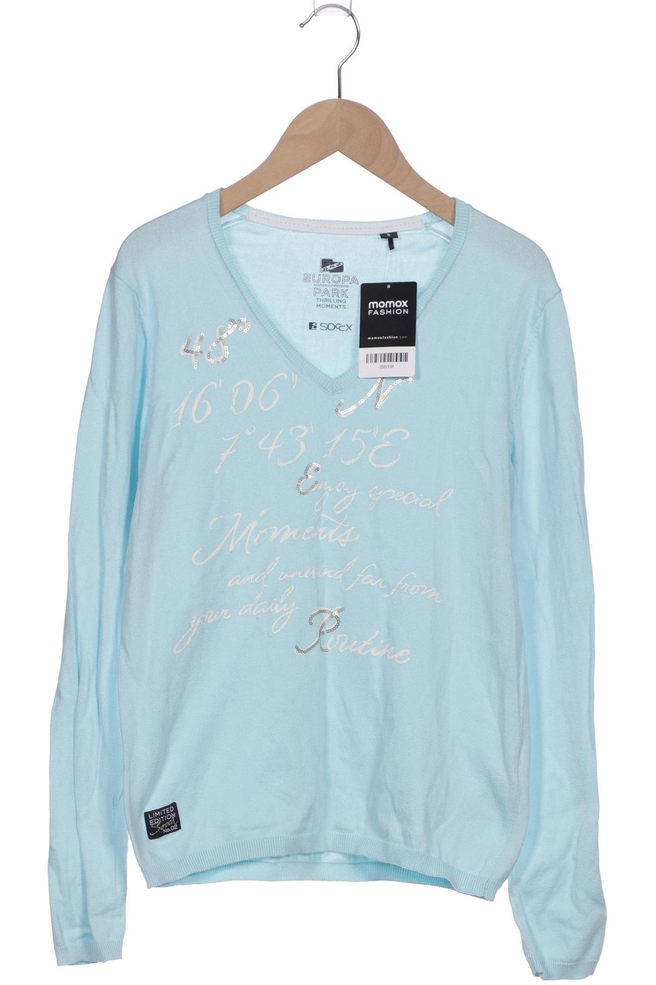

Soccx Damen Pullover, hellblau, Gr. 36