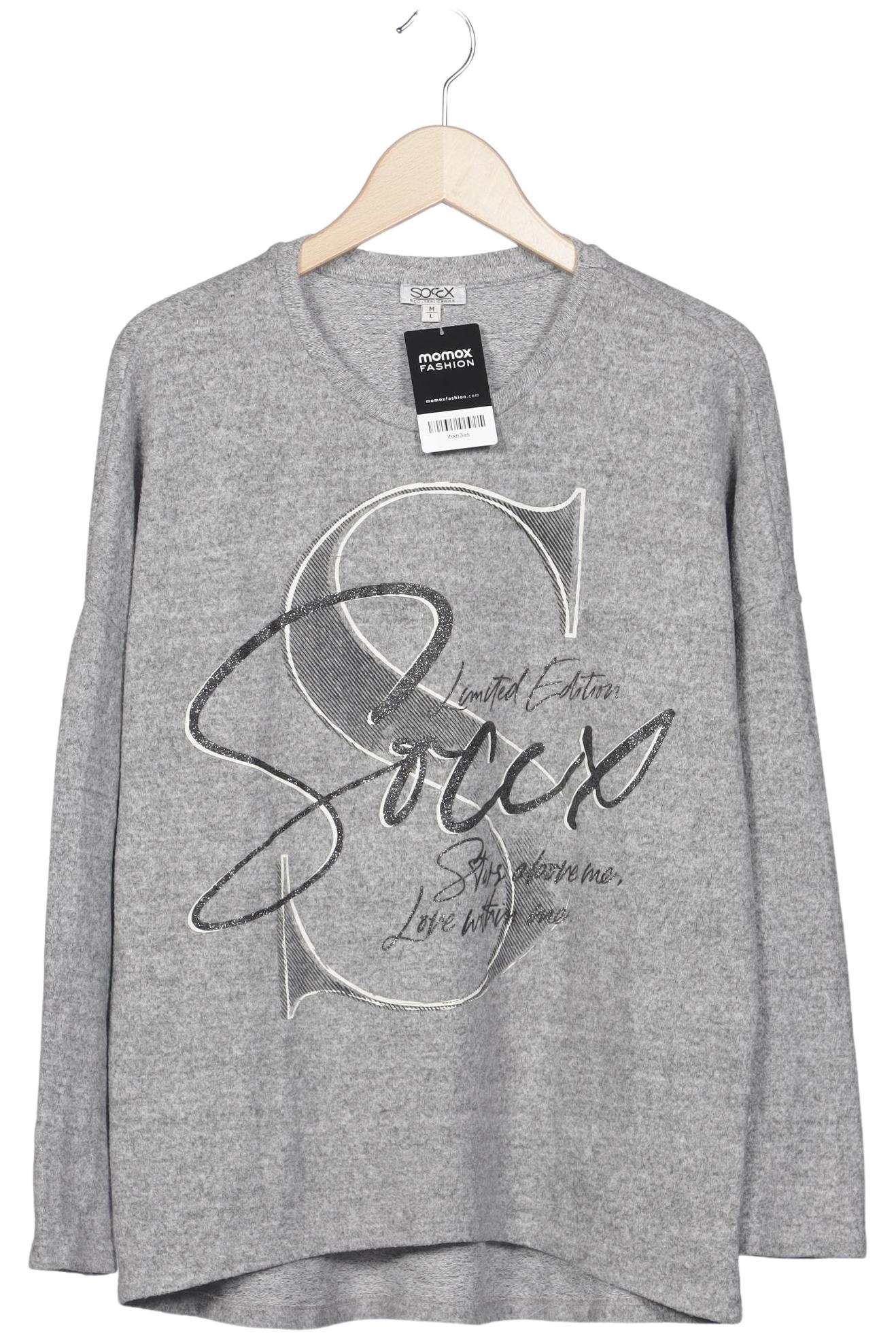 

Soccx Damen Pullover, grau, Gr. 38