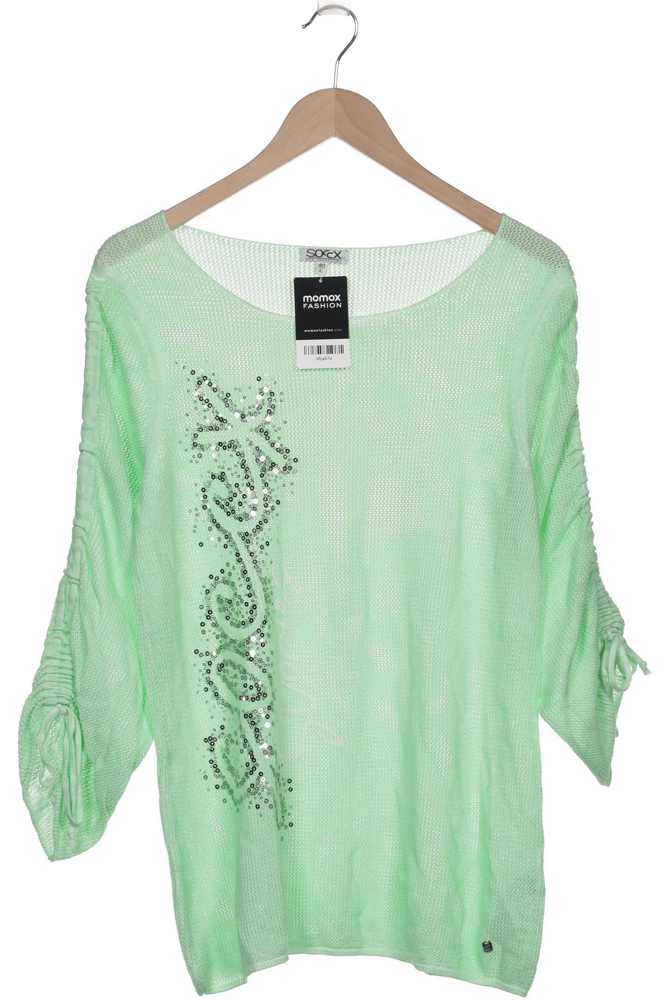 

Soccx Damen Pullover, hellgrün, Gr. 40