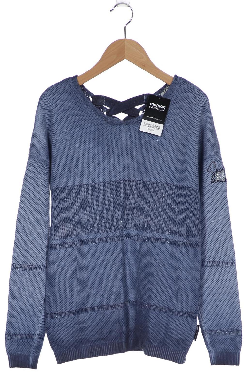 

SOCCX Damen Pullover, blau