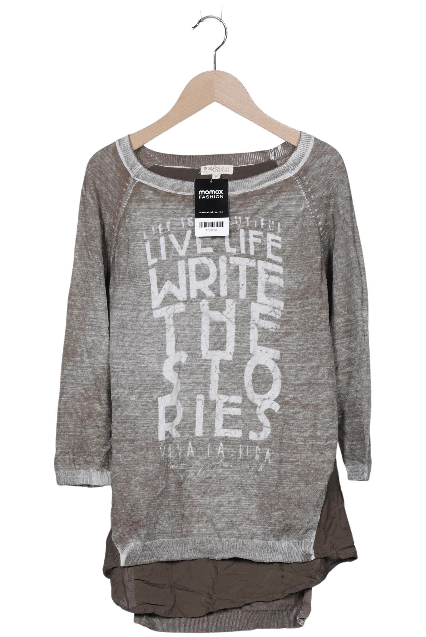 

Soccx Damen Pullover, grau, Gr. 38