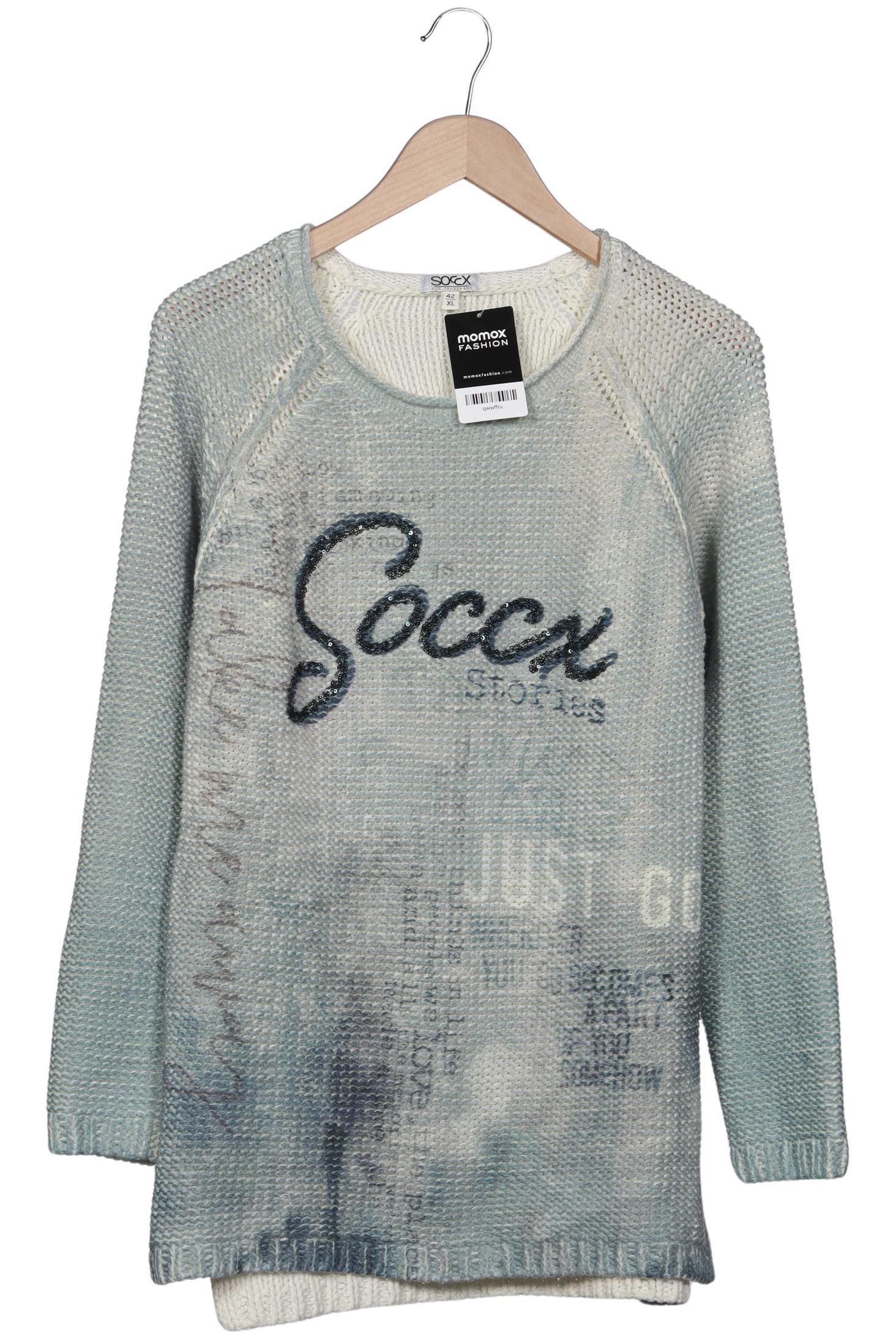 

Soccx Damen Pullover, hellblau, Gr. 42