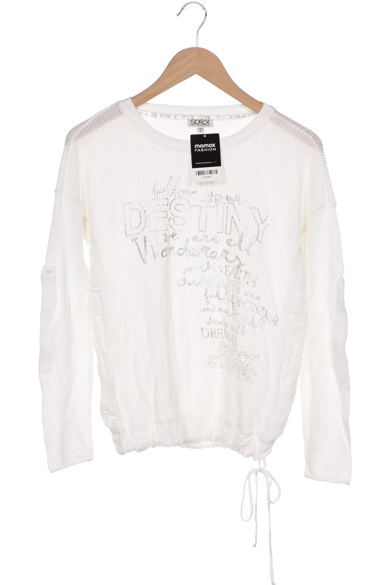 

Soccx Damen Pullover, weiß, Gr. 36