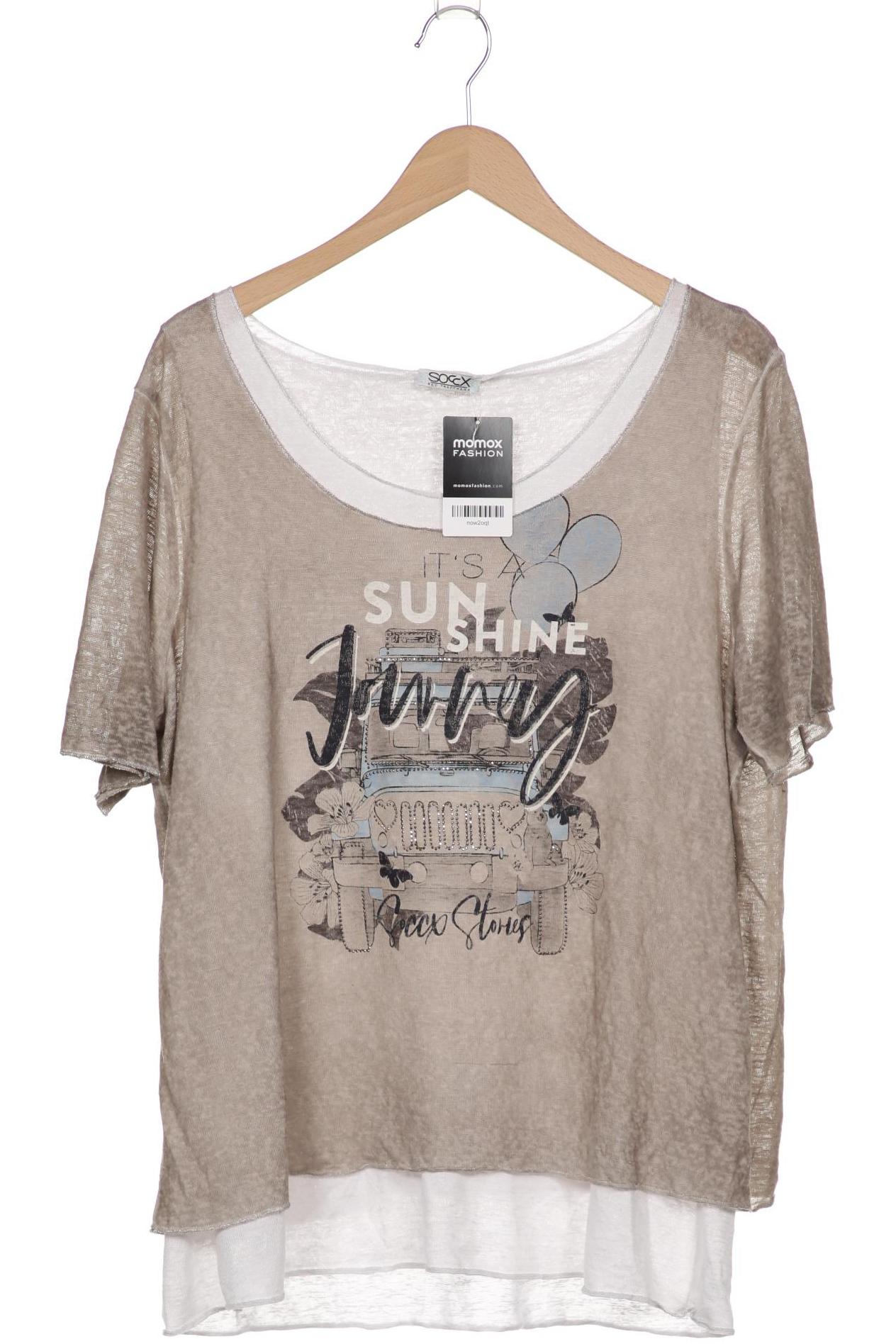 

SOCCX Damen Pullover, beige