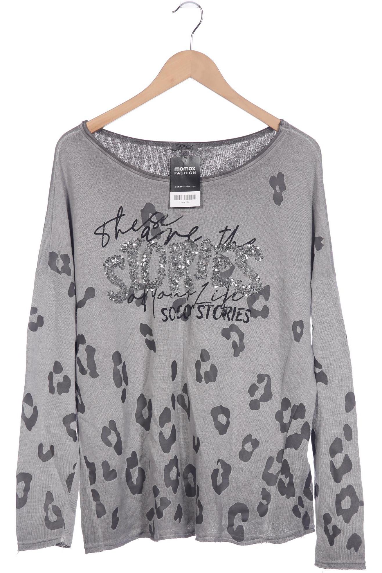 

Soccx Damen Pullover, grau, Gr. 42
