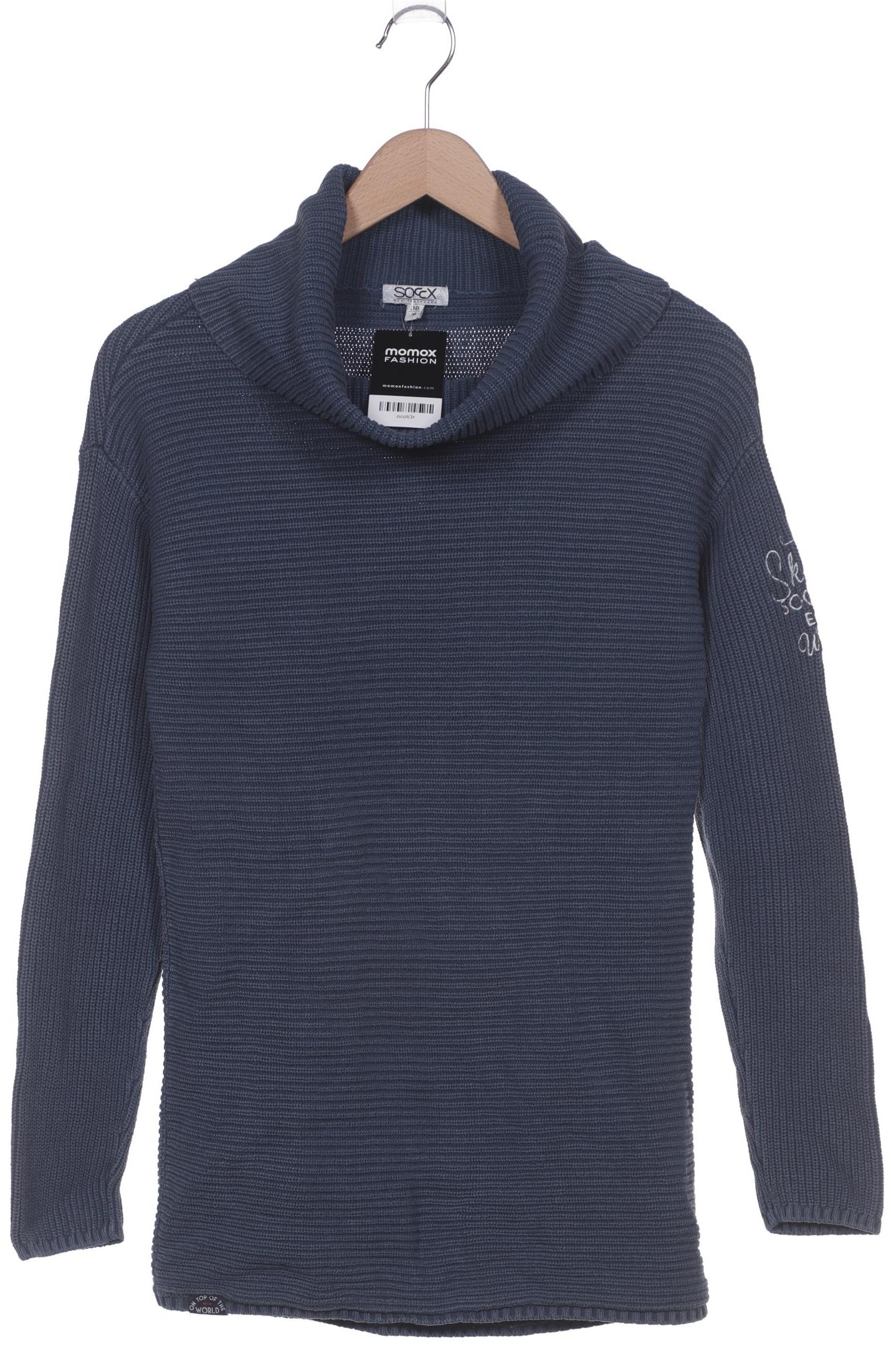 

Soccx Damen Pullover, blau, Gr. 38