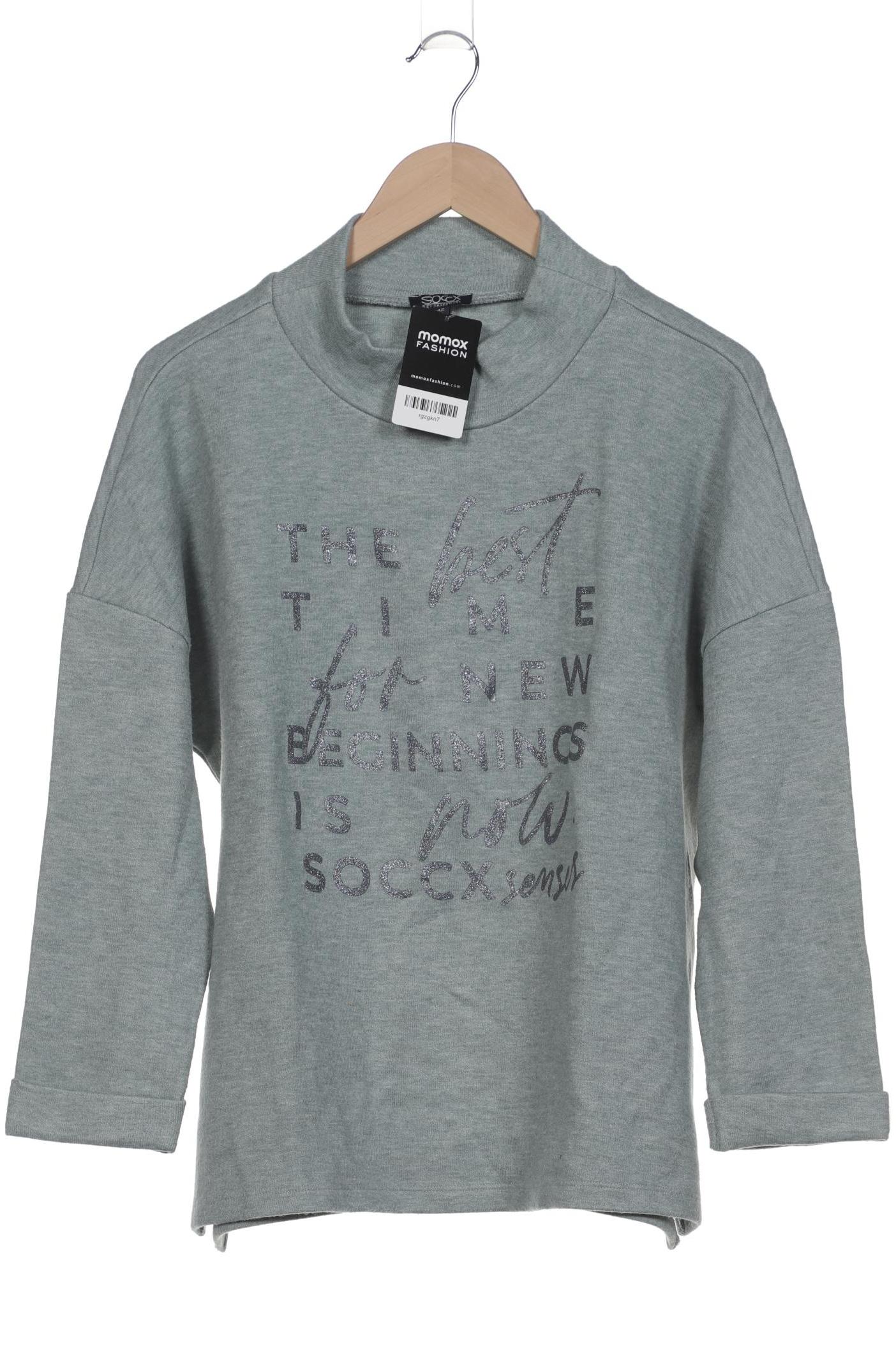 

Soccx Damen Pullover, grün, Gr. 42
