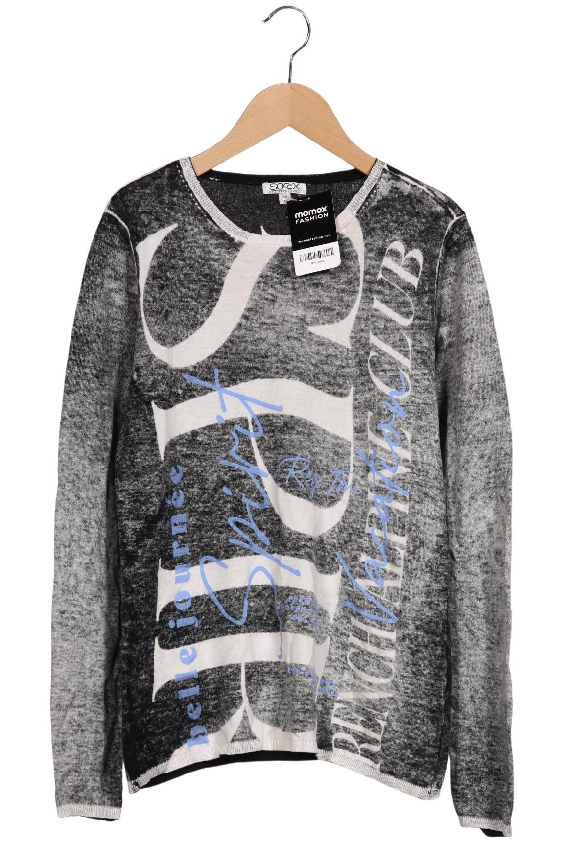 

Soccx Damen Pullover, grau, Gr. 36