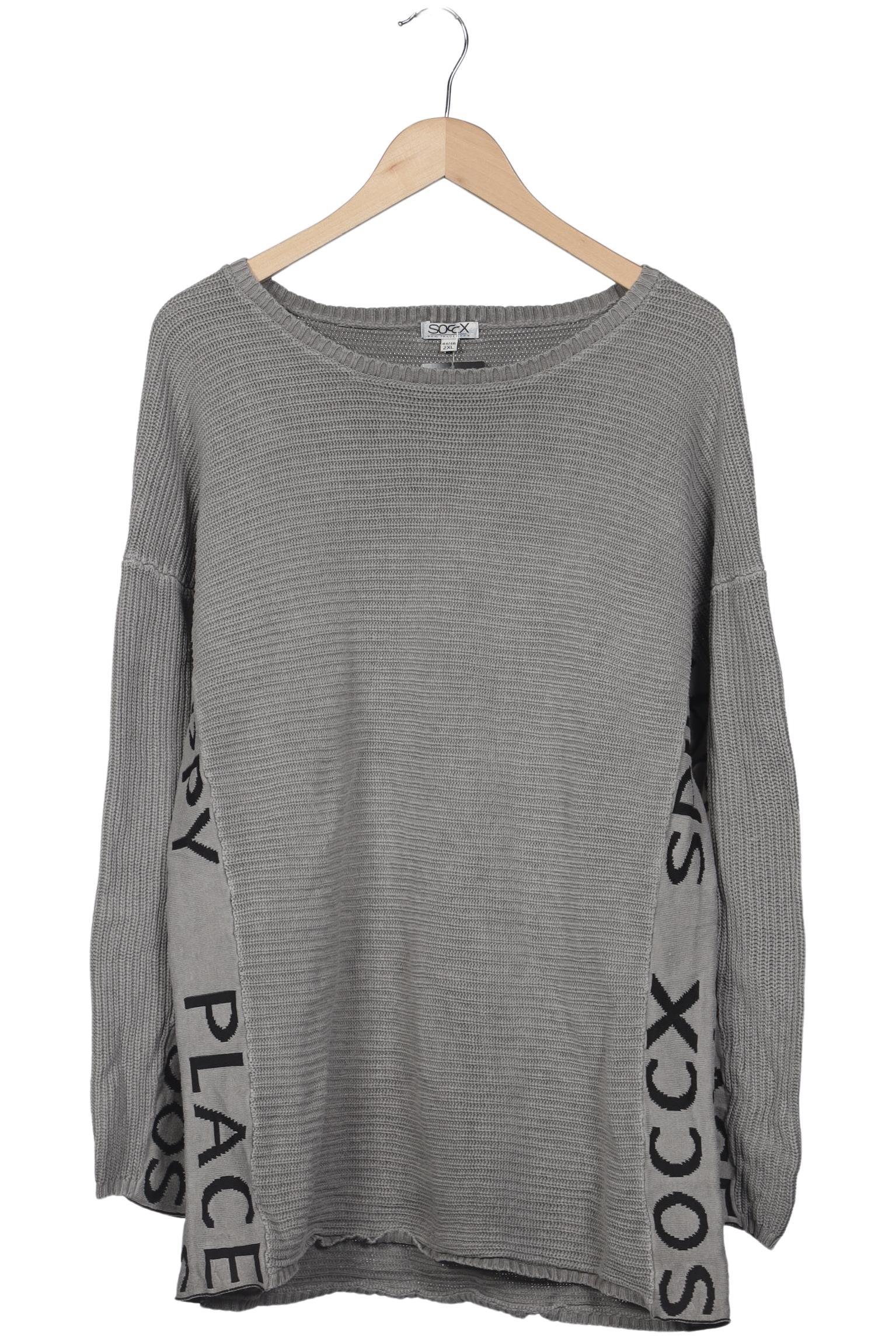 

Soccx Damen Pullover, grau, Gr. 46