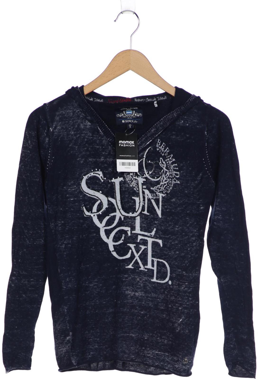 

SOCCX Damen Pullover, marineblau