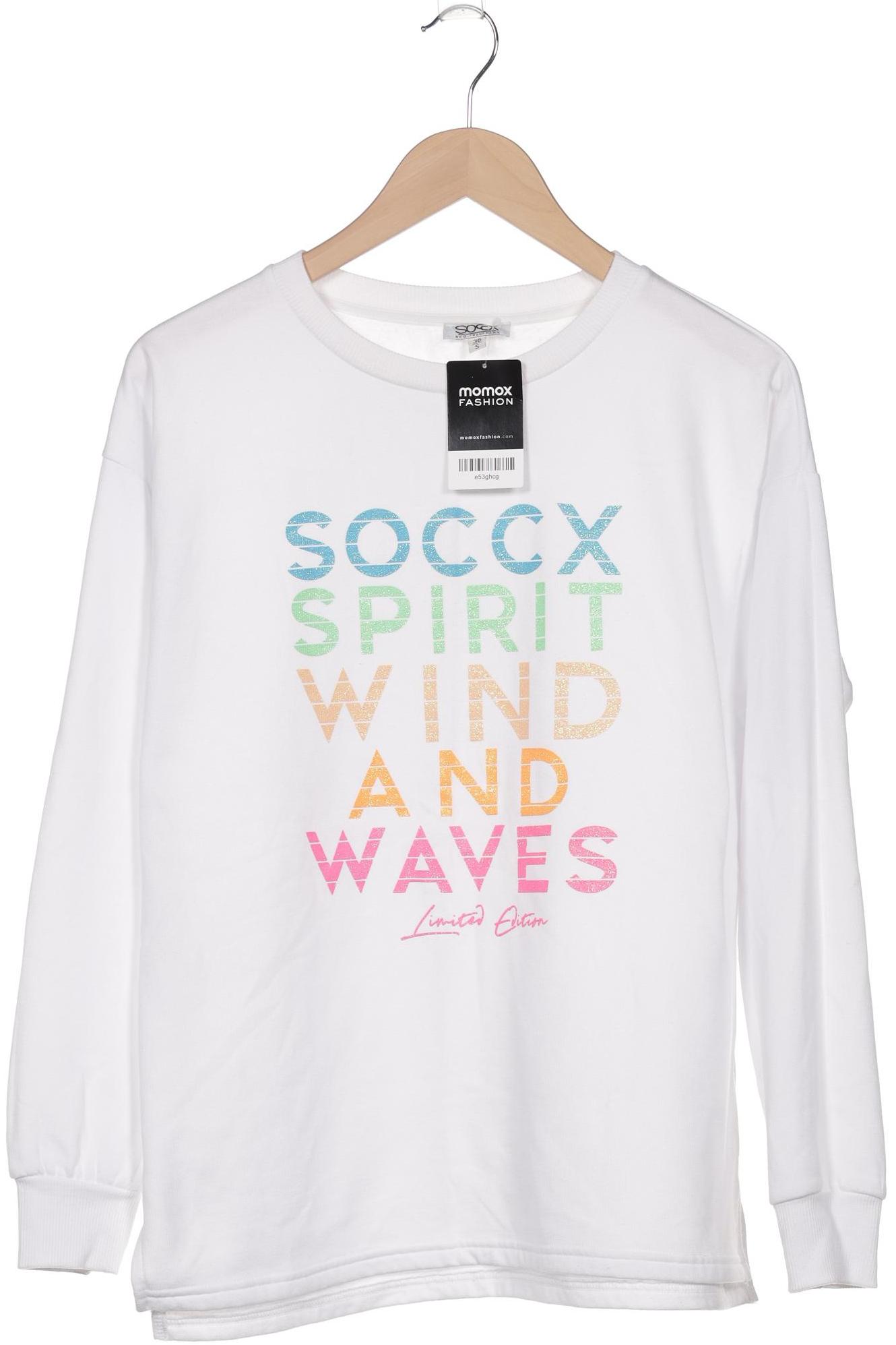 

Soccx Damen Pullover, weiß, Gr. 36