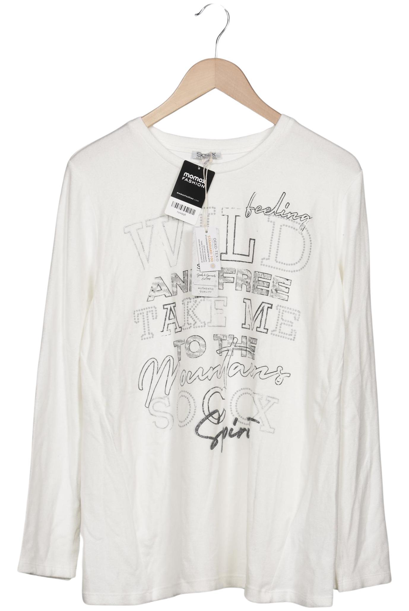 

Soccx Damen Pullover, weiß, Gr. 42